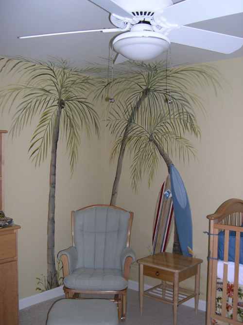 Beach - Surfing Theme - Boy's Room Mural