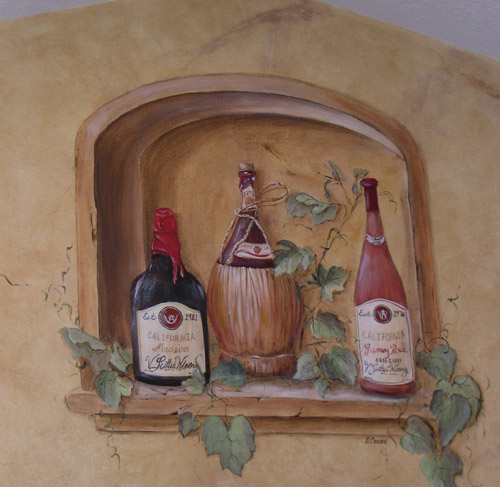 Personalized Wine Bottles - Mural - Niche