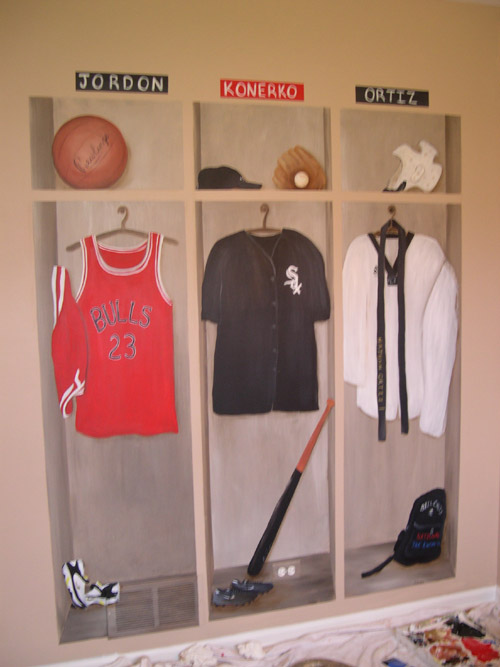 Cool Sports Murals for Boys' Rooms
