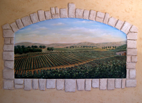Vineyard Mural - Wines