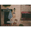 Bistro Mural - French Cafe - Parisan Street Scene