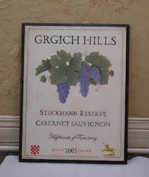 Wine Label Signs - Wine Cellar Decor