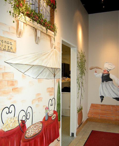 Restaurant Murals - Pizza Place Mural