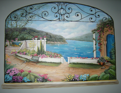 Positano Italy Mural